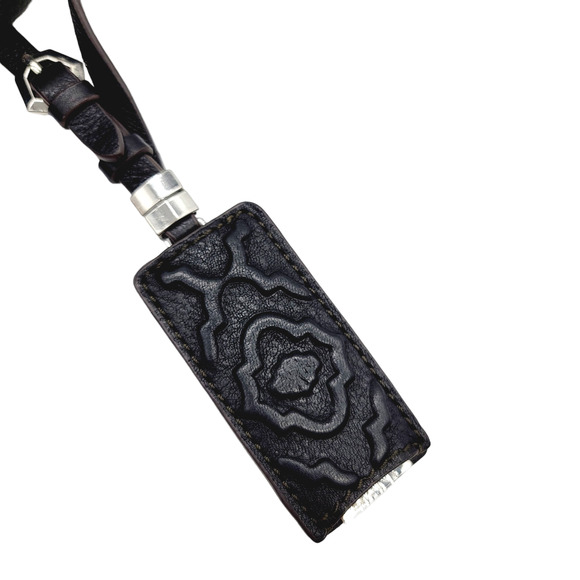 orYANY Black Pebbled Leather Half Moon Zip Hobo Handbag - Picture 7 of 13